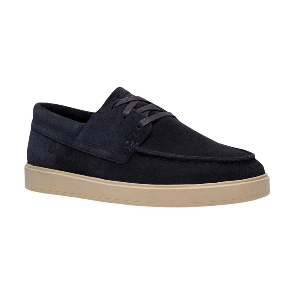 Clarks Mens Lockford Suede Boat Shoes / Navy